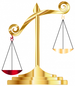 Clipart - Golden Off Balance Scale