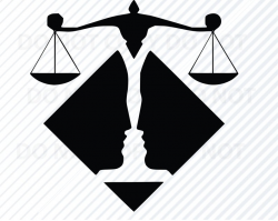 Scales of Justice SVG Files - Vector Images Clipart - Balance Law for Vinyl  Files SVG Image For Cricut -Eps, Png ,Dxf Stencil Clip Art