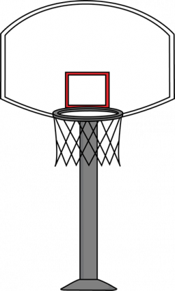 printable basketball art | Basketball Goal Clip Art Image ...