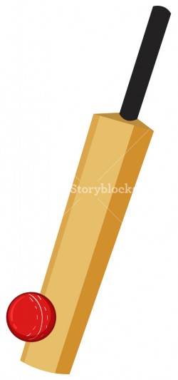 Cricket equipment with bat and ball Royalty-Free Stock Image ...