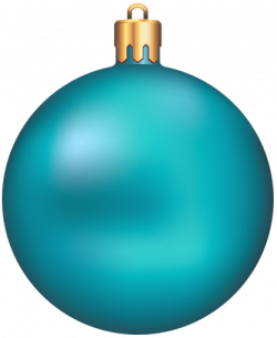 Transparent Blue Christmas Ball PNG Ornament Clipart | Gallery ...
