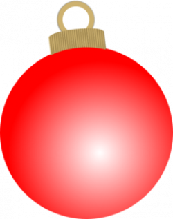 Red Christmas Ball Ornament Clip Art at Clker.com - vector clip art ...