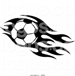 Royalty Free Clip Art Vector Logo of a Black and White Soccer Ball ...