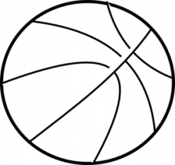 Basketball Outline Clip Art at Clker.com - vector clip art online ...