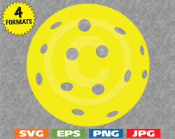 Pickleball Ball svg cutting file PLUS eps/vector jpg png