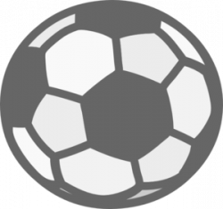 Gray Soccer Ball Clipart