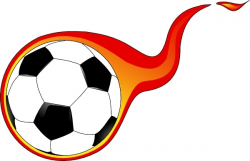 Flaming Soccer Ball clip art Free vector in Open office drawing svg ...
