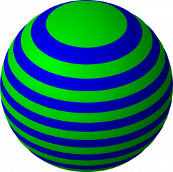 Clipart - Striped Ball