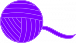 Purple Ball Of Yarn Clip Art at Clker.com - vector clip art online ...