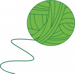 Clipart - Green Ball of Yarn