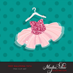 Free Ballerina Dress, Tutu clipart | Mujka Clipart, Printable ...