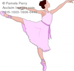 Clip Art Image of a Prima Ballerina