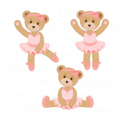Cute bear bear ballerina sweet Teddy bear dance personal