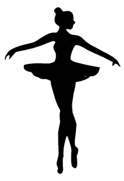 Ballet Dancing Clipart Black And White - Letters