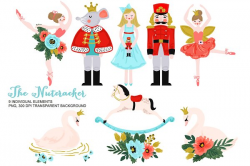 Nutcracker Clipart, Christmas Ballet ~ Illustrations ...