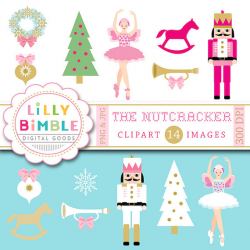 Nutracker ballet clipart ballerina sugar plum Christmas