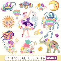 Fantasy clipart: WHIMSICAL CLIPART