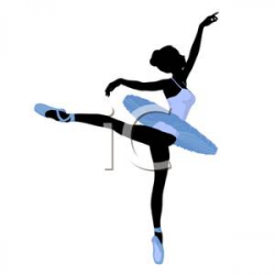 A Ballerina Balancing Gracefully on One Foot - Royalty Free Clipart ...