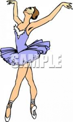 A Ballerina Gracefully Dancing Clipart Picture