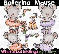 Ballerina Clipart Mouse Clipart Ballet Clipart