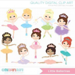 Princess Ballerina Clipart #1 | When I'm Feeling Crafty | Pinterest ...