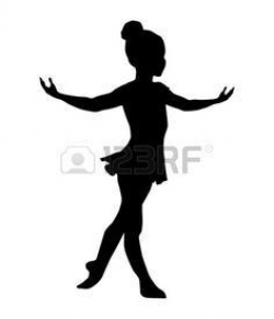 Petite danseuse de danse silhouette Banque d'images - 10786630 ...