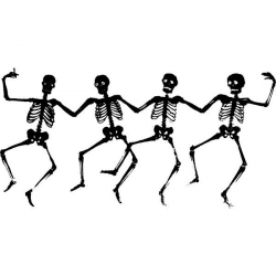Dancing Skeletons clip art Free vector in Open office drawing svg ...