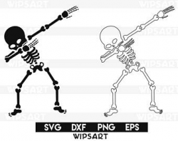 Dancing skeleton svg | Etsy