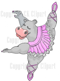 Hippo Ballerina | CK ClipArt