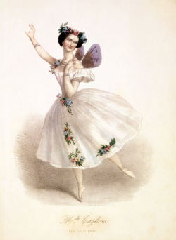 Antique Clip Art - Gorgeous Ballerina Fairy - The Graphics Fairy