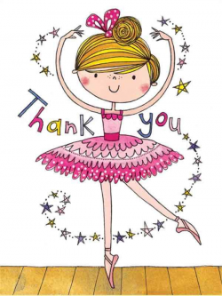 Ballerina Thank You Cards By Rachel Ellen Designs - Pack Of 5 Cards ...