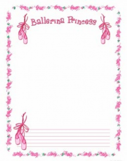 Picture Frame Ballerina Clipart Frame Pencil And In Color Ballerina ...