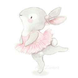 Bunny ballerina by Aida Zamora | Cute Printables | Pinterest ...