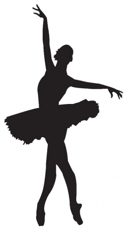 Silhouette Ballerina Clipart