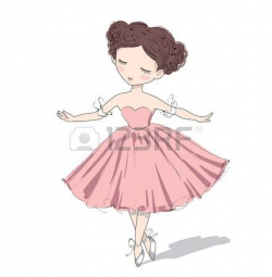Ballet clipart cute person - Pencil and in color ballet clipart cute ...