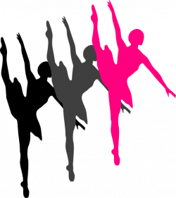 Triple Ballet Dancer Silhouette clip art - vector clip art online ...