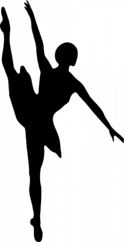 Silhouette vector clip art of ballet dancer | Public domain vectors ...