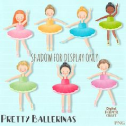 Ballet Ballerinas Silhouette Clipart, 12 ballerina clip art graphics ...