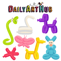 Balloon Animals Clip Art Set – Daily Art Hub – Free Clip Art Everyday