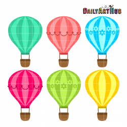 Hot Air Balloons Clip Art Set – Daily Art Hub – Free Clip Art Everyday