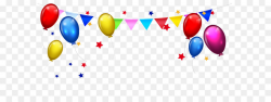 Birthday cake Cartoon Clip art - Balloon Bunting stars border png ...