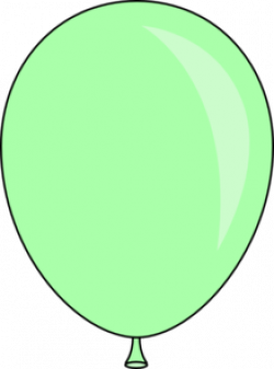Light Green Balloon Clipart