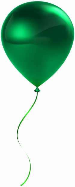 Single Green Balloon Transparent Clip Art | Gallery Yopriceville ...