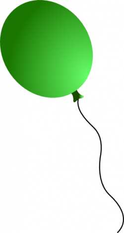 Black And Green Balloon Clipart