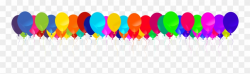 Line Of Balloons Png Clipart (#1204337) - PinClipart