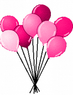 Pink Birthday Balloons Clipart | Clipart Panda - Free Clipart Images