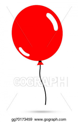 Stock Illustration - illustration of red balloon. Clipart Drawing ...