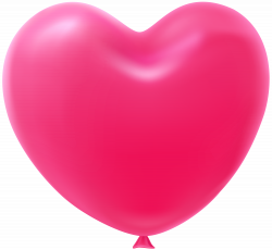 Heart Shape Balloon Pink Transparent Clip Art Image | Gallery ...