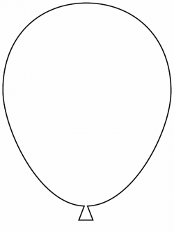 balloon coloring page - could be used as a template for applique ...