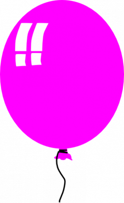 Single Pink Balloon | Free Images at Clker.com - vector clip art ...